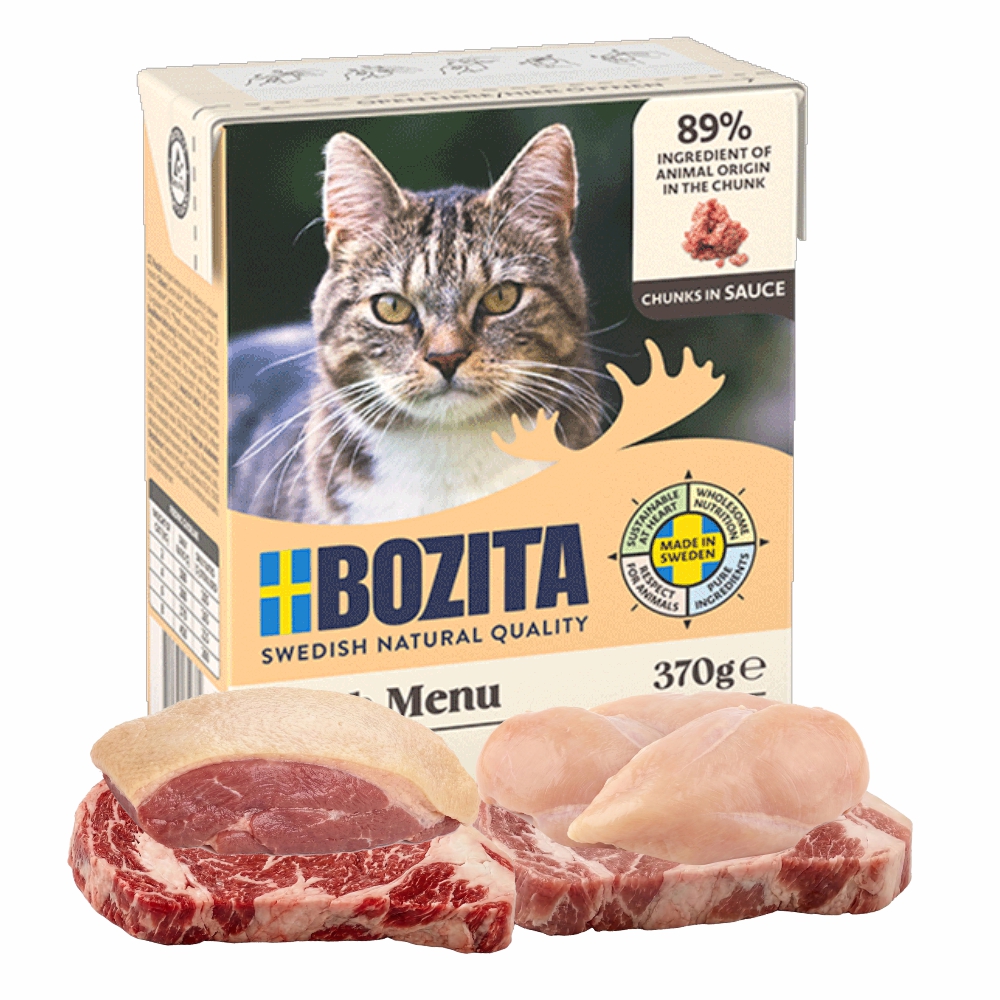 BOZITA dla kota kawałki w sosie z kaczką 370g